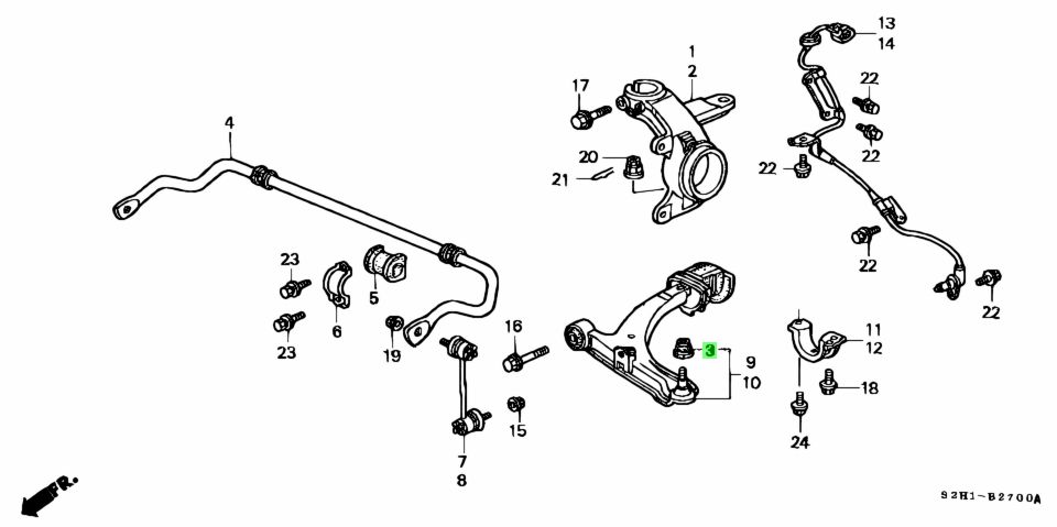 Honda 51225 sma 013